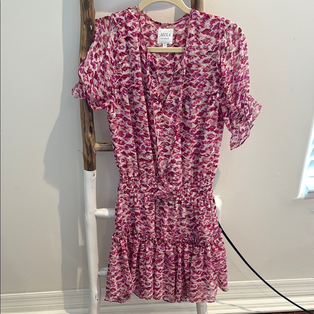 Pink Patterned Dress